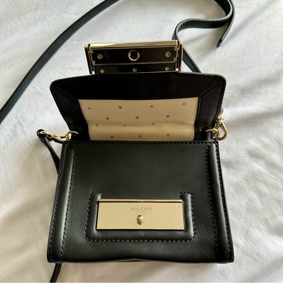 Kate Spade Mini Box Black Crossbody Bag - Picture 4 of 6